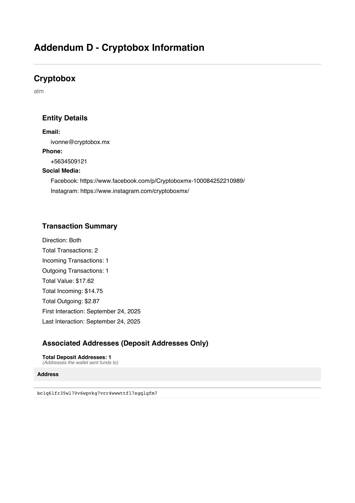 Sample Report Page 18